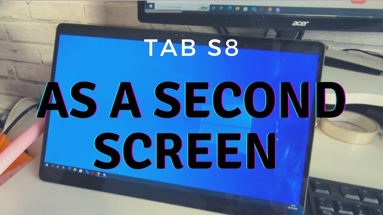 Как использовать Galaxy Tab S8 в качестве второго экрана (Tab S9 Ultra)