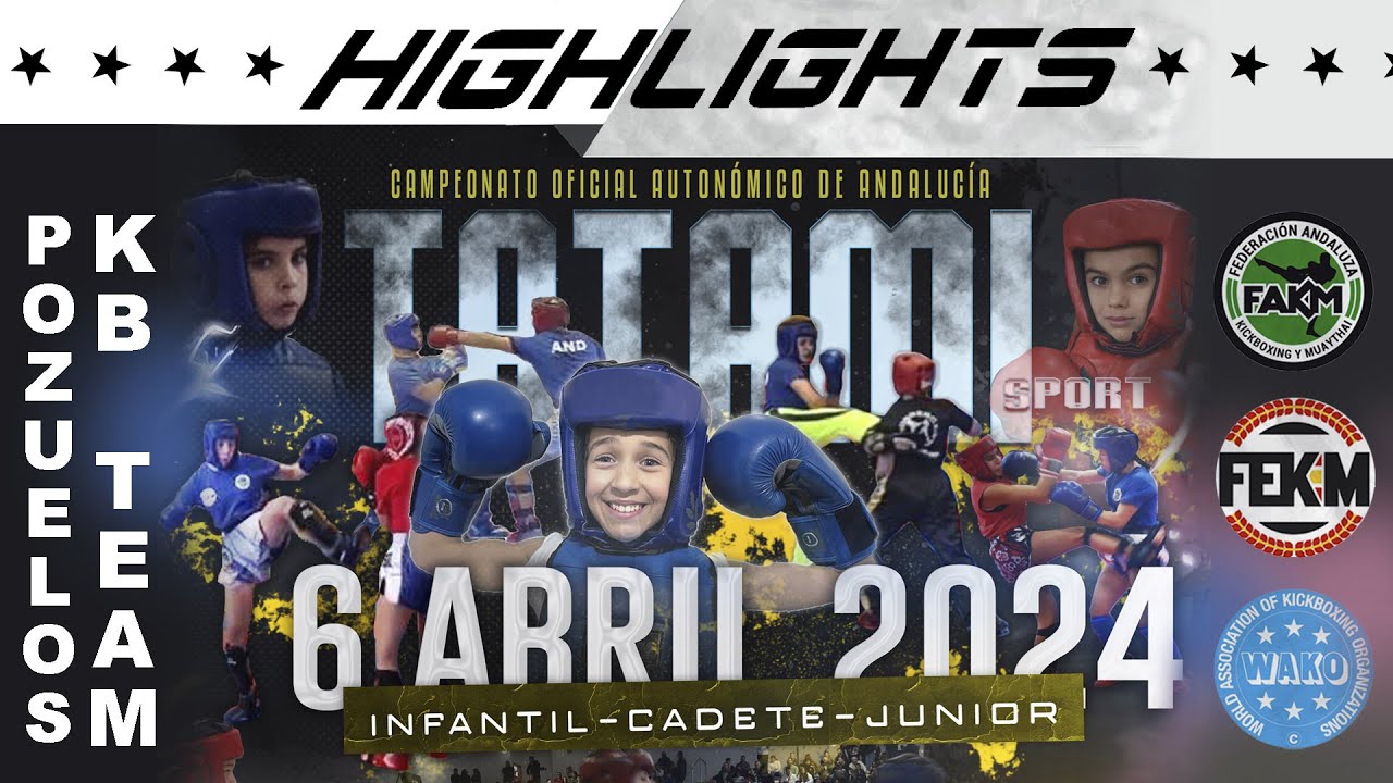 HIGHLIGHTS CAMPEONATO ANDALUCÍA TATAMI SPORTS JUNIOR, CADETE, INFANTIL.6/04/2024. POZUELOS KB TEAM