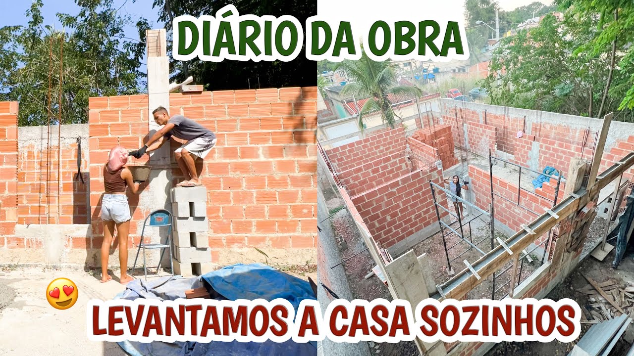 DIÁRIO DA OBRA 4: LEVANTAMOS A CASA SOZINHOS 😍