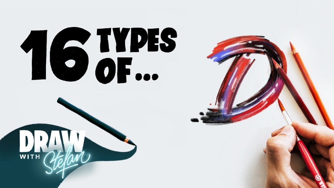 16 Types Of... D - ✏️Draw With Stefan (Hand Lettering Exercise)