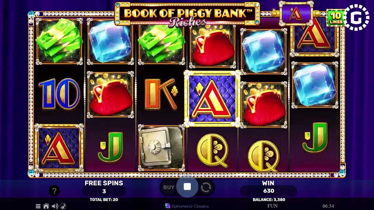 Book Of Piggy Bank Riches by Spinomenal Slot Features | GamblerID