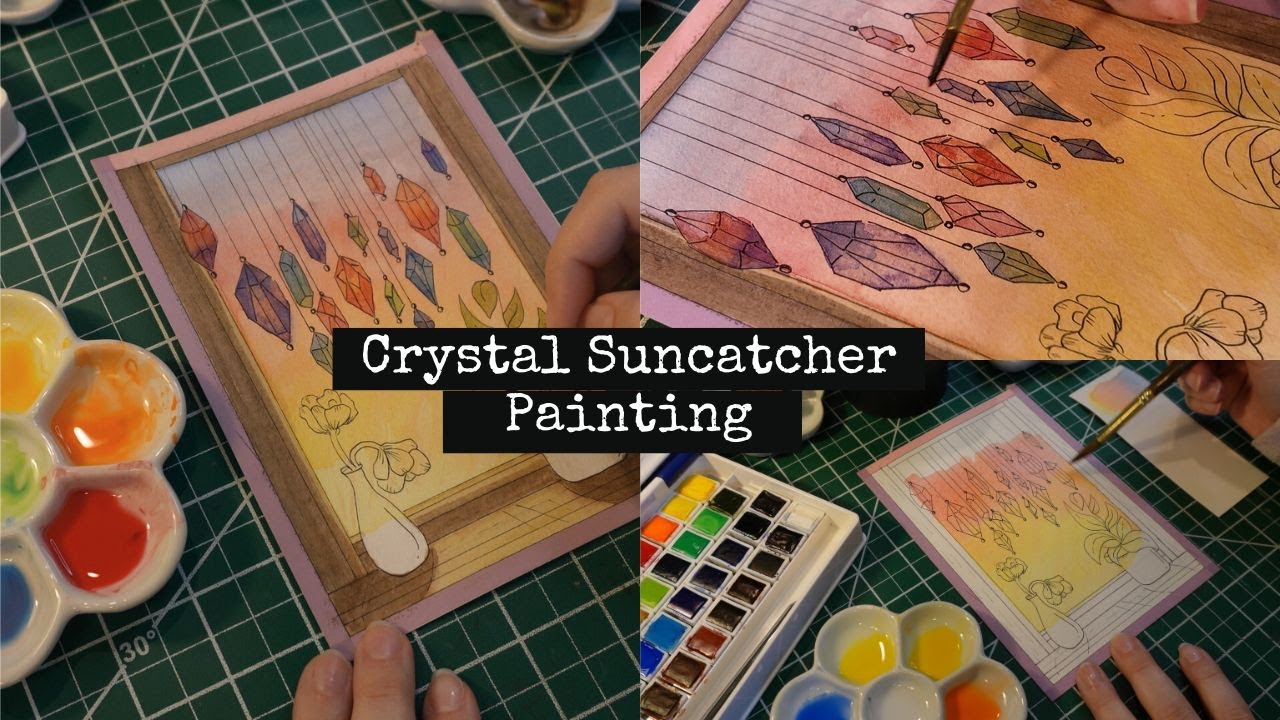 I Made a Crystal Suncatcher Dreamscape Painting