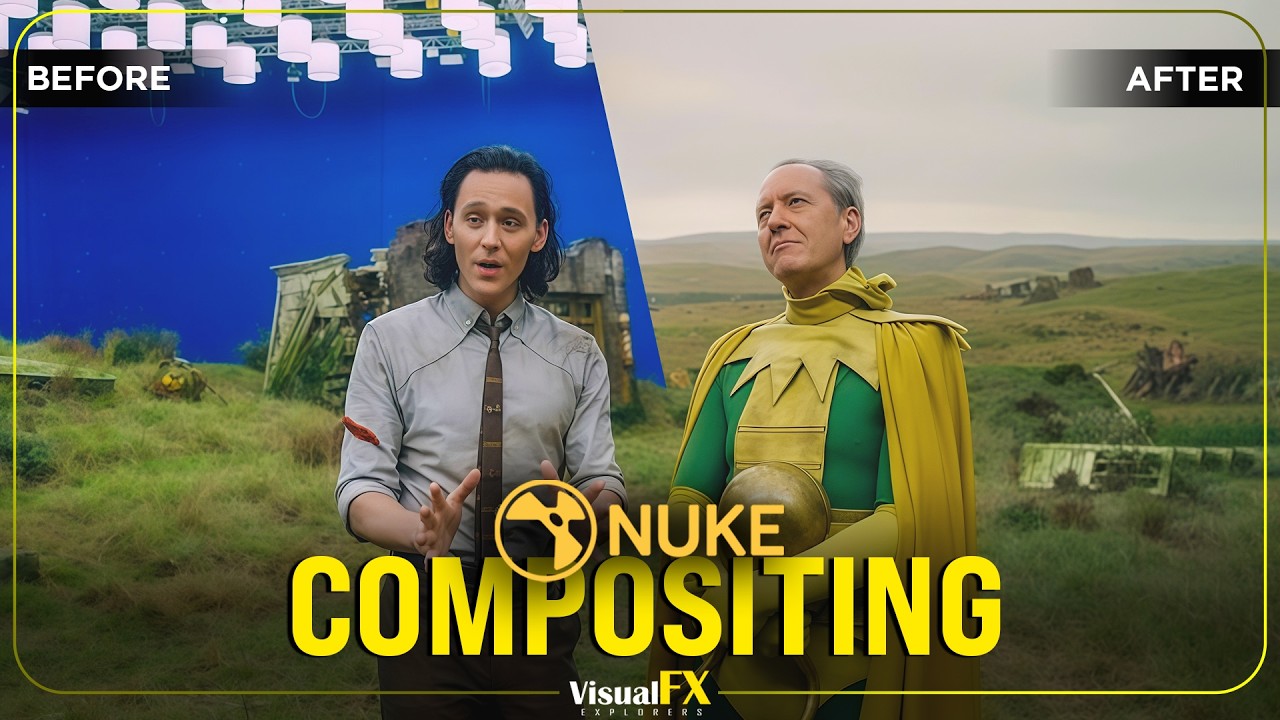 Nuke Speed Compositing | Marvel Loki Blue Screen VFX Tutorial