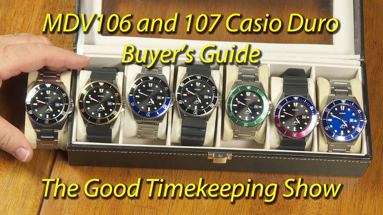 Руководство покупателя Casio Duro MDV106 и MDV107 2024 года