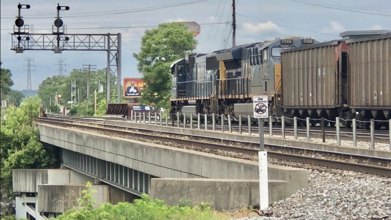 People Dumping At Railroad, Huge Trains Knock Down Classic B&O Signals Still In Use!  Dump Is Mine!!