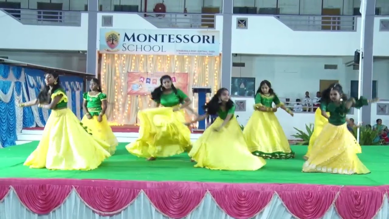 Group Dance by Grade 4 & 5 Class Girls | Annual Day Dance 2021-22 | Montessori School Guntakal