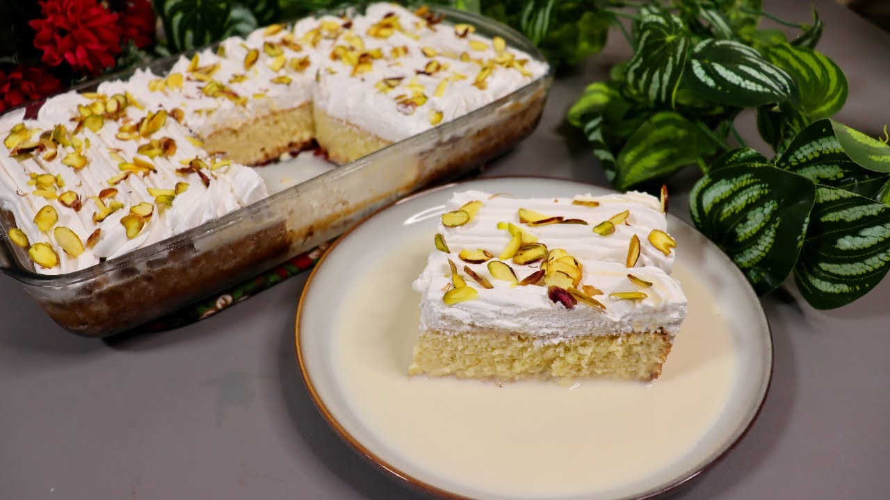 Super Soft Rabri Malai Cake Recipe By Chef Maria 😍 Milk Cake Recipe