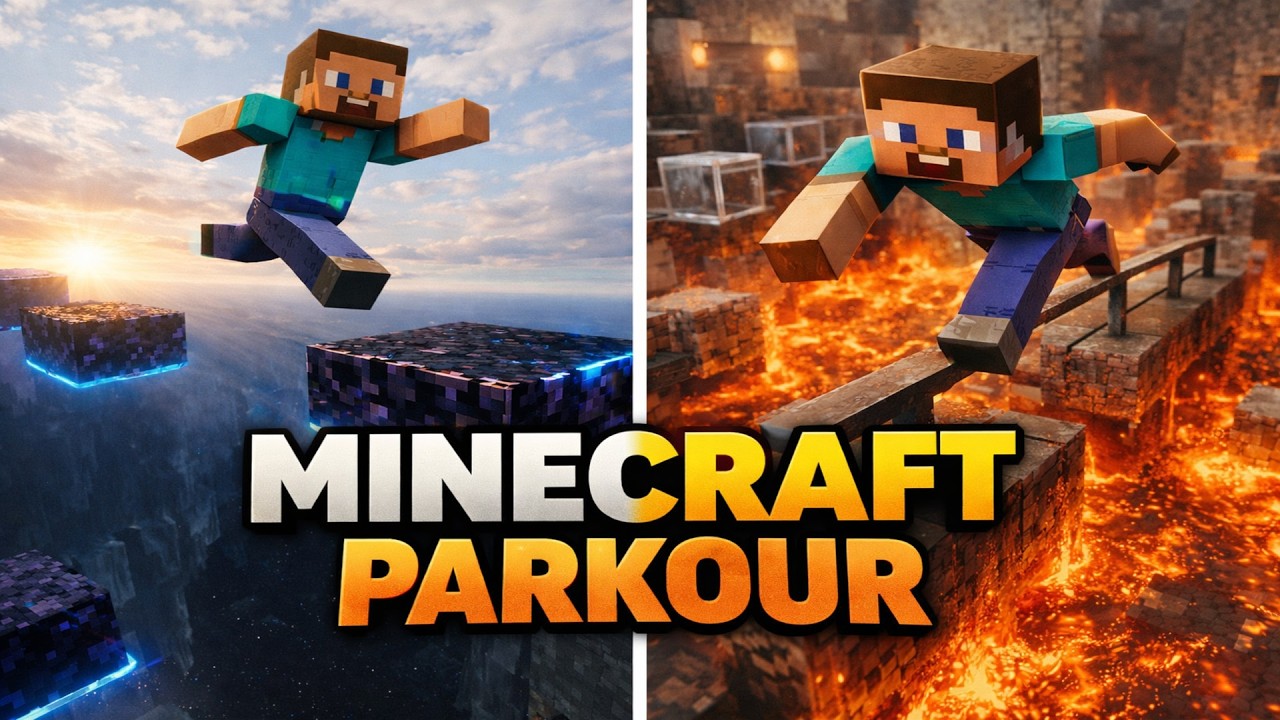 Minecraft Parkour Gameplay | No Copyright | 2k