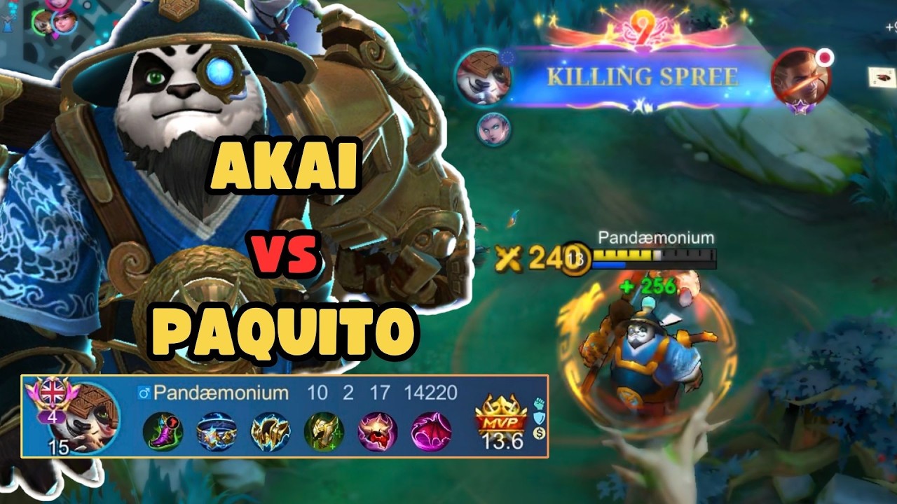 AKAI vs PAQUITO | Mobile Legends