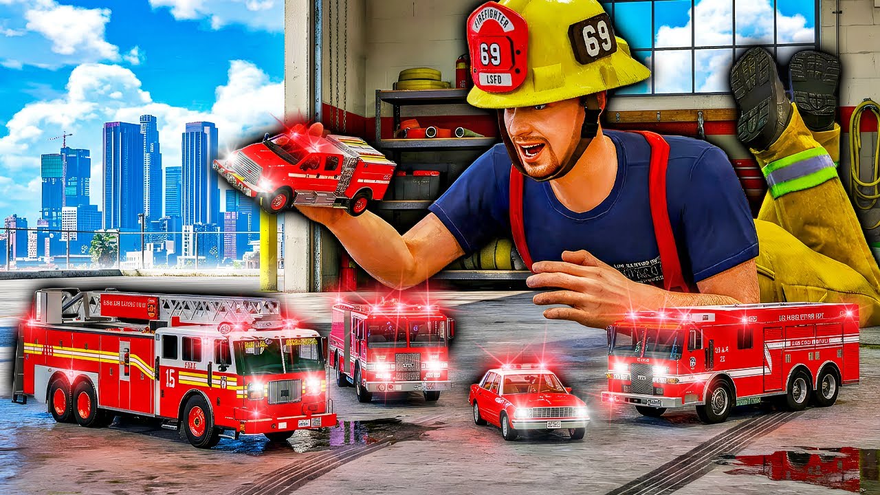 Collecting RARE Toy Fire Trucks in GTA 5!