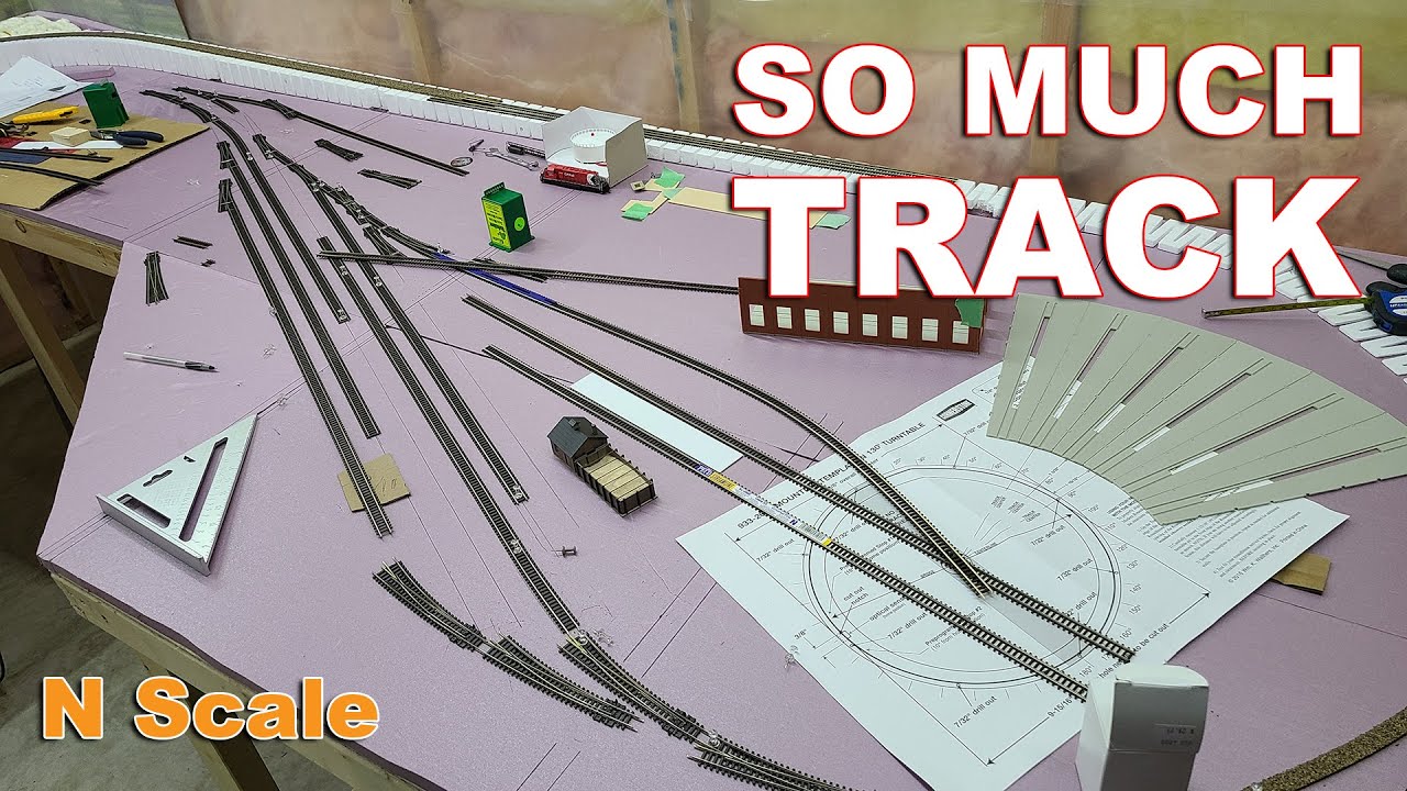 N Scale Layout Update 26 - Track plan on new extension
