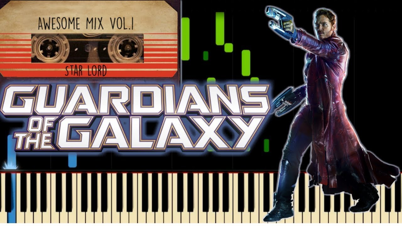REDBONE - COME AND GET YOUR  LOVE - GUARDIANS OF THE GALAXY| Piano Cover| Synthesia