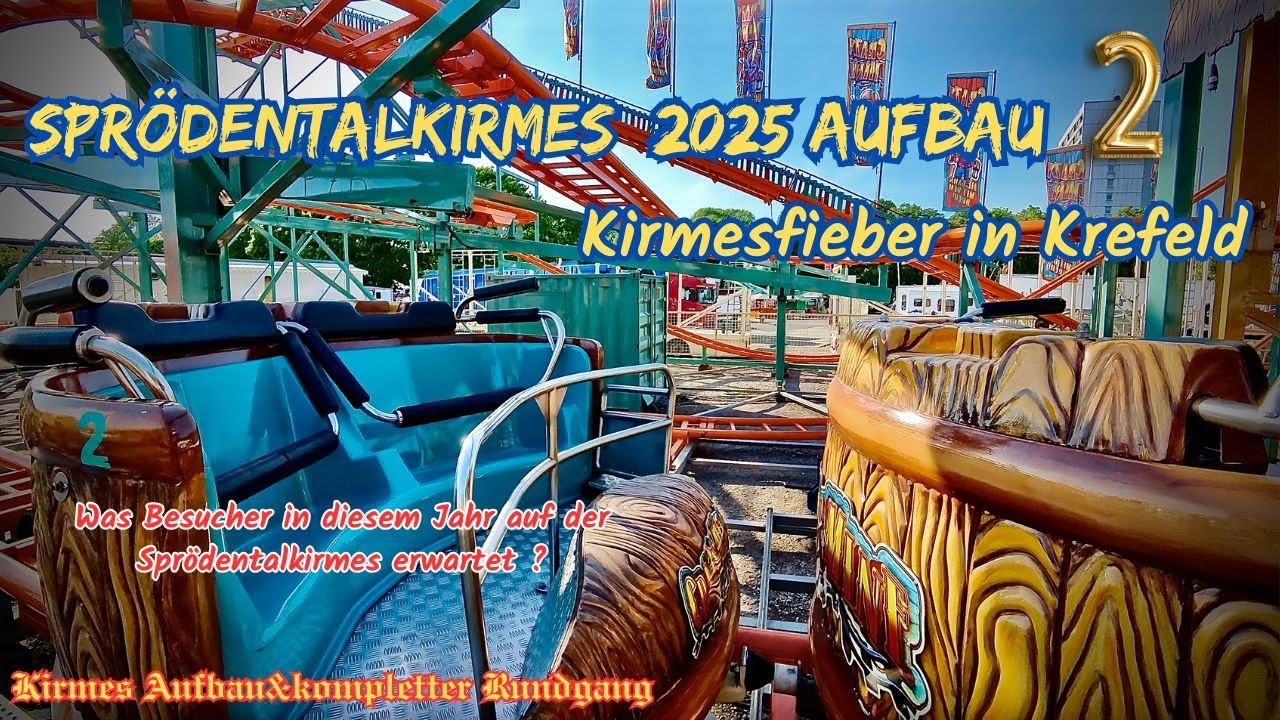 Krefeld Spödentalkirmes 2025 Aufbau ⓶🏗️ Frühjahrskirmes Krefeld 2025 Kirmesaufbau🧸Kirmesfieber 2025