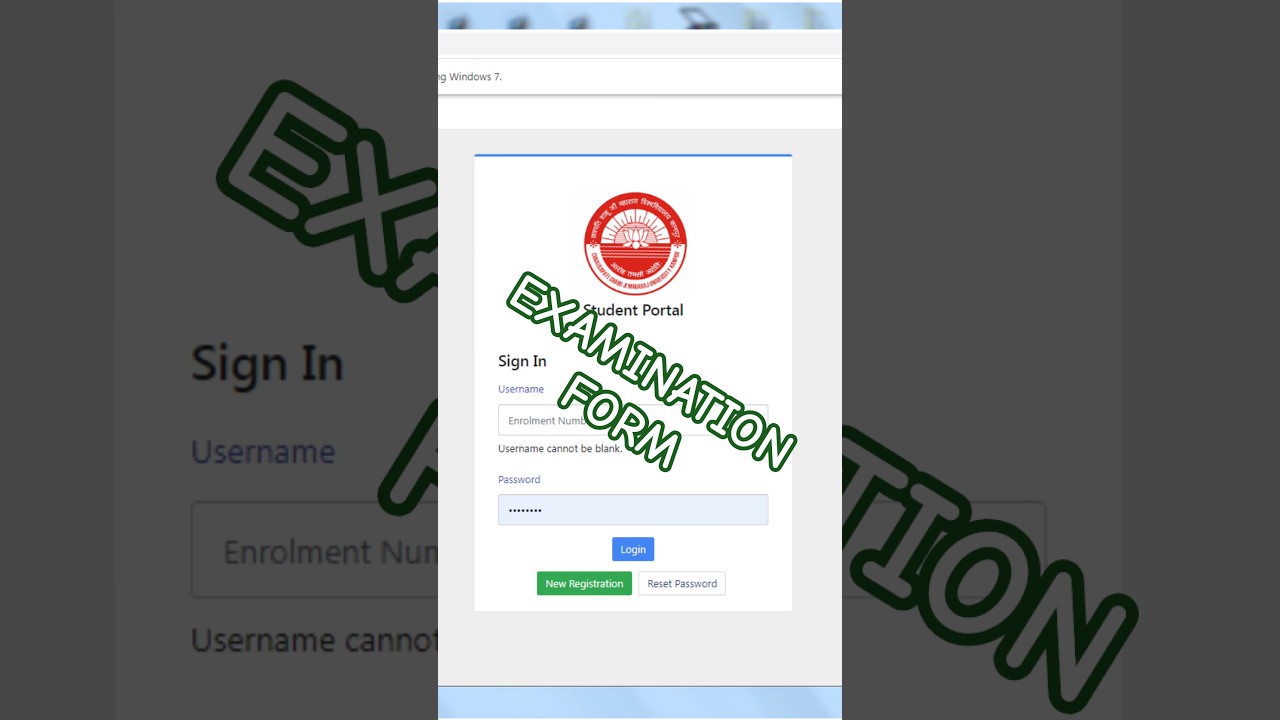 Samarth Portal Examination Form Kaise Bhare || How To Fill Exam Form Samarth Portal CSJMU