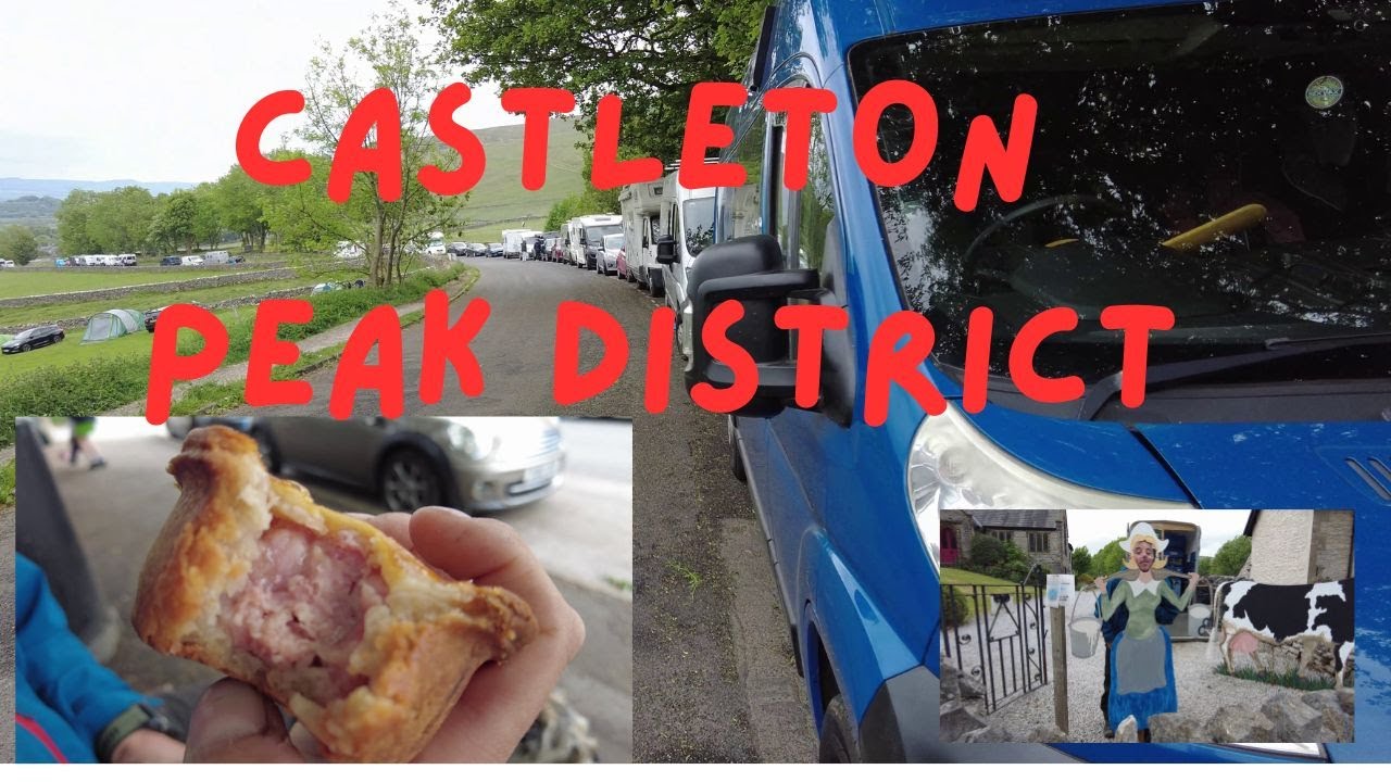 Free van stopover in Castleton, Peak District, where we had the best pork pie in england so far