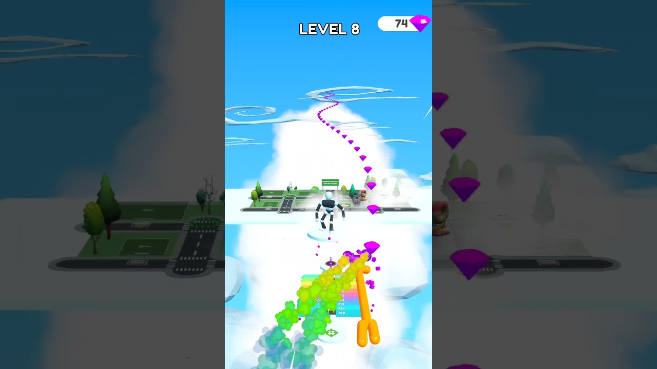Tall man Run Short gameplay #satisfying #viral #satisfyingvideo #asmr #gameplay #games #shorts