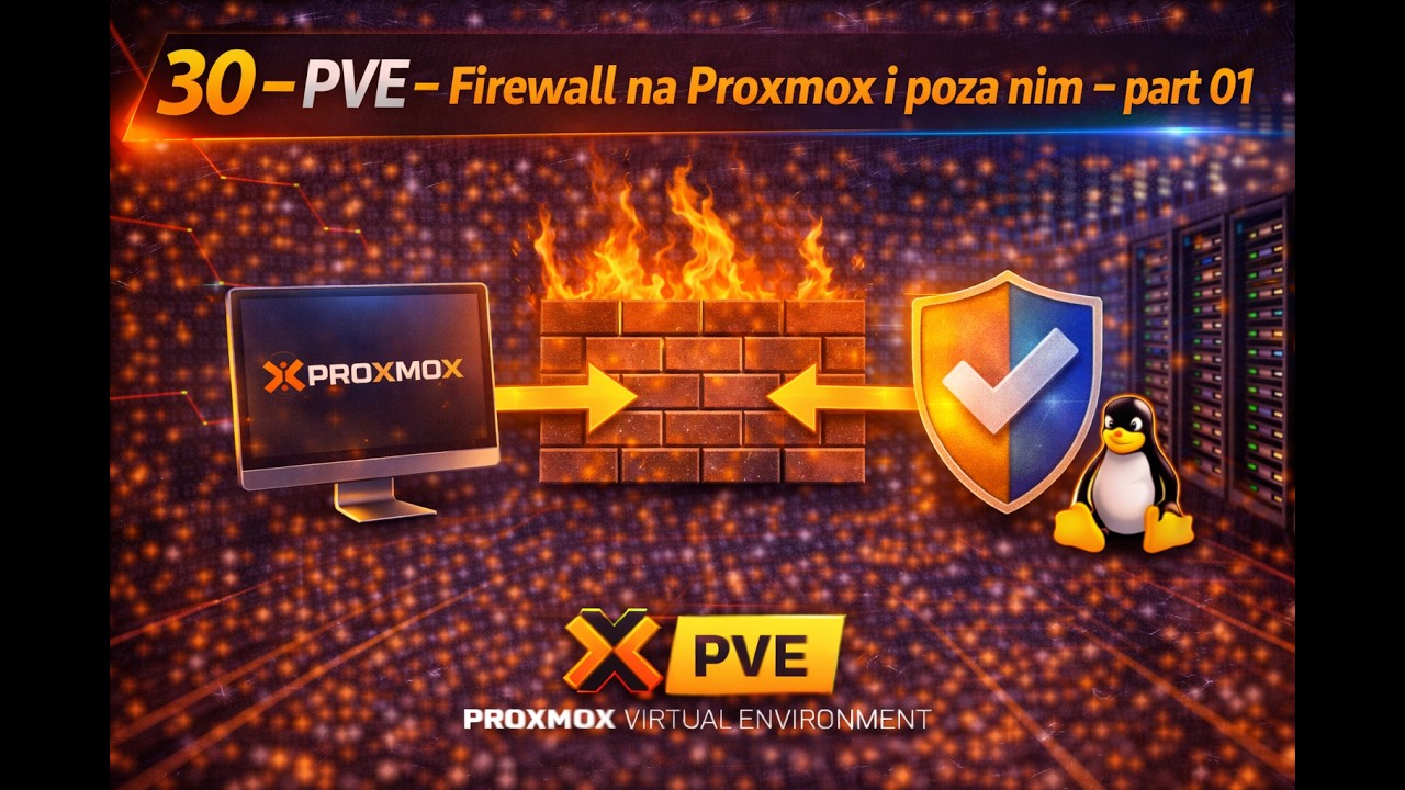 Proxmox M01 30 - Proxmox Virtual Environment Firewall na proxmox i poza nim part01