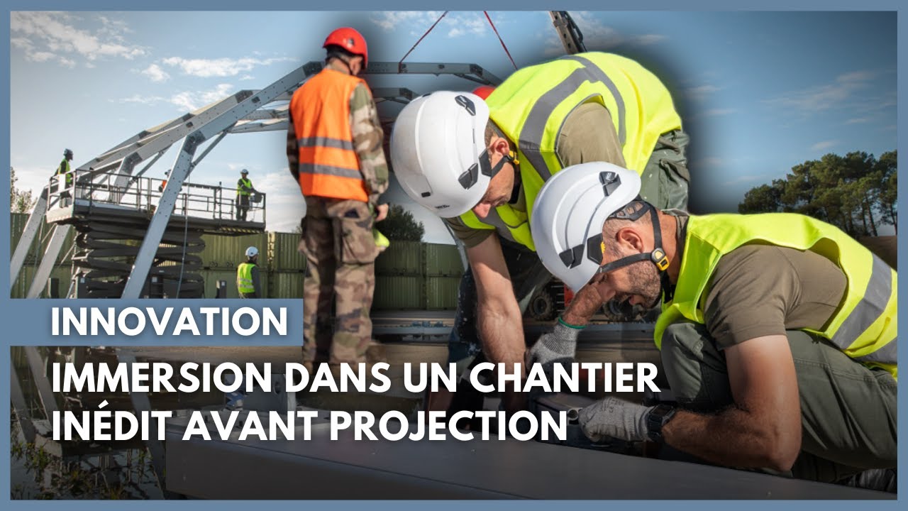 Au c&oelig;ur d&rsquo;un chantier in&eacute;dit avant projection sur la base a&eacute;rienne 106 de Bordeaux