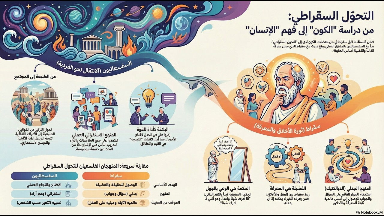 التحول السقراطي من دراسة الكون الى فهم الانسان