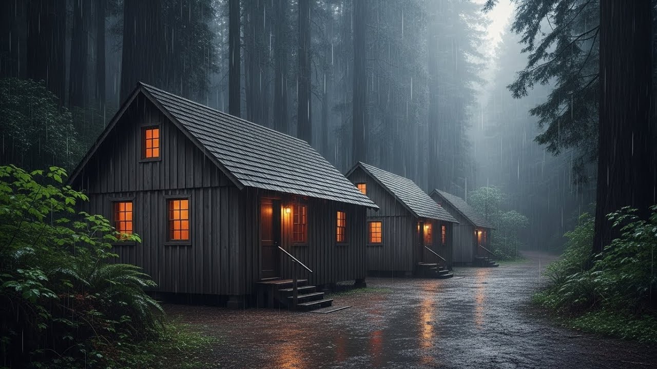 Rain Sounds for Sleeping 😴 Long Heavy Rain Sounds for Deep Sleep and Full Body Relaxation | No Ads