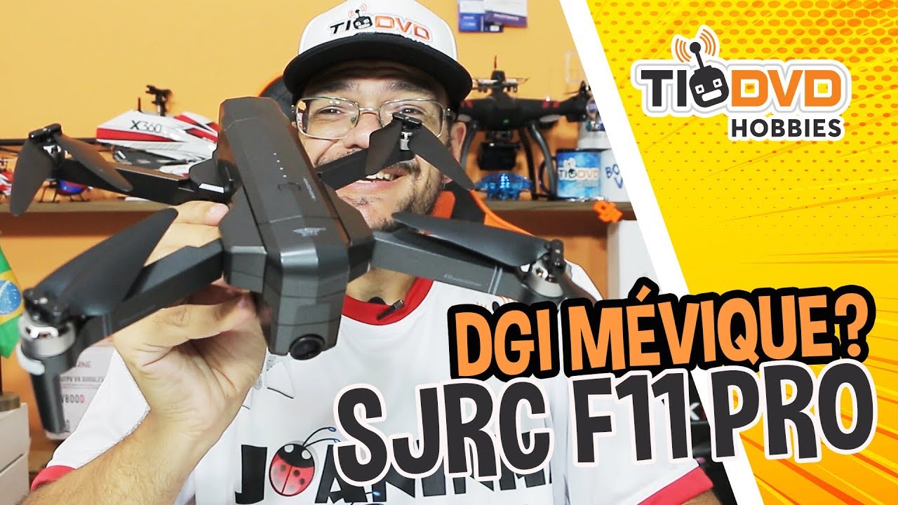 DRONE SJRC F11 PRO PARECE O DJI MAVIC MAS NÃO É! - BOM E BARATO GPS CAMERA HD 2K MOTOR BRUSHLESS