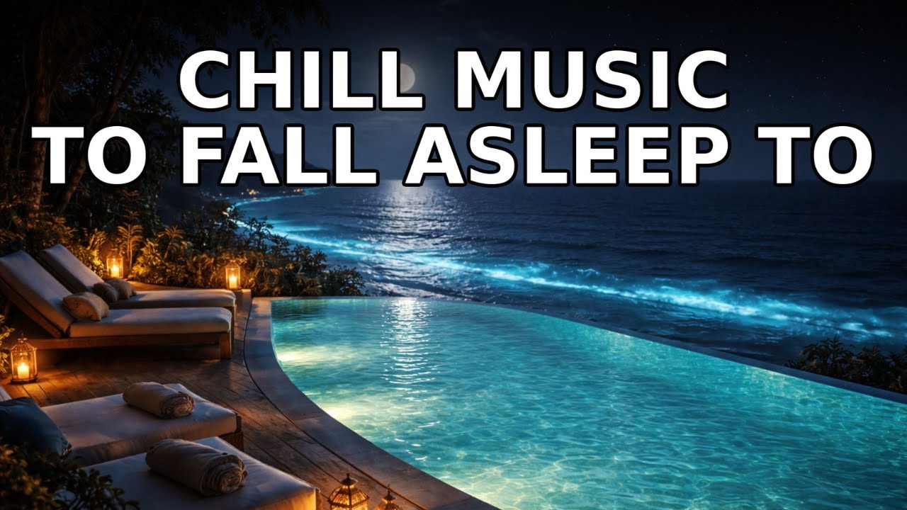 (No Ads) Beach Cabana Sleep Ambience • Ocean Waves & Lantern Glow • Instant Calm