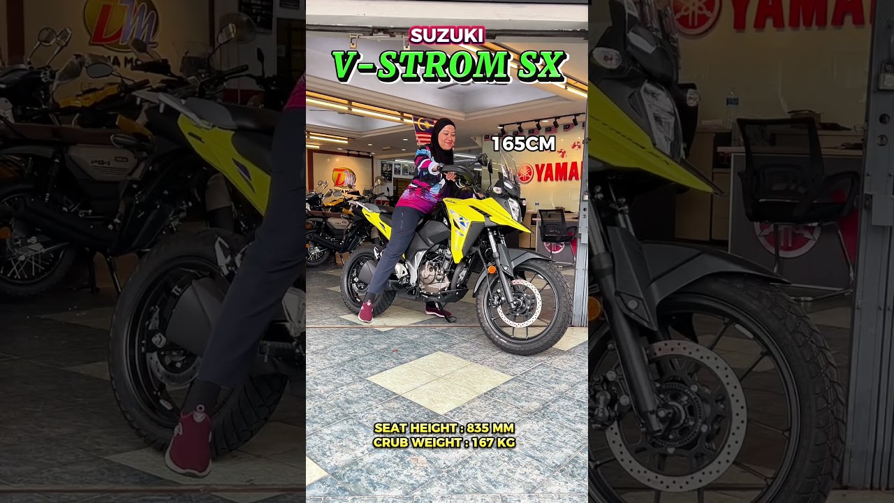 Suzuki V-STROM 250 SX Seat Height Test 🔥 #darmamotor #suzuki #vstrom250 #seatheight #fyp