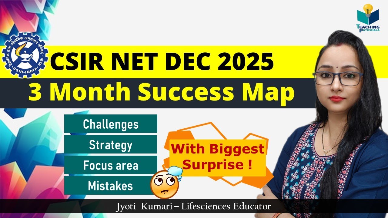 CSIR NET DEC 2025 Success map || 3 month Strategy with Biggest Surprise  || CSIR NET 2025