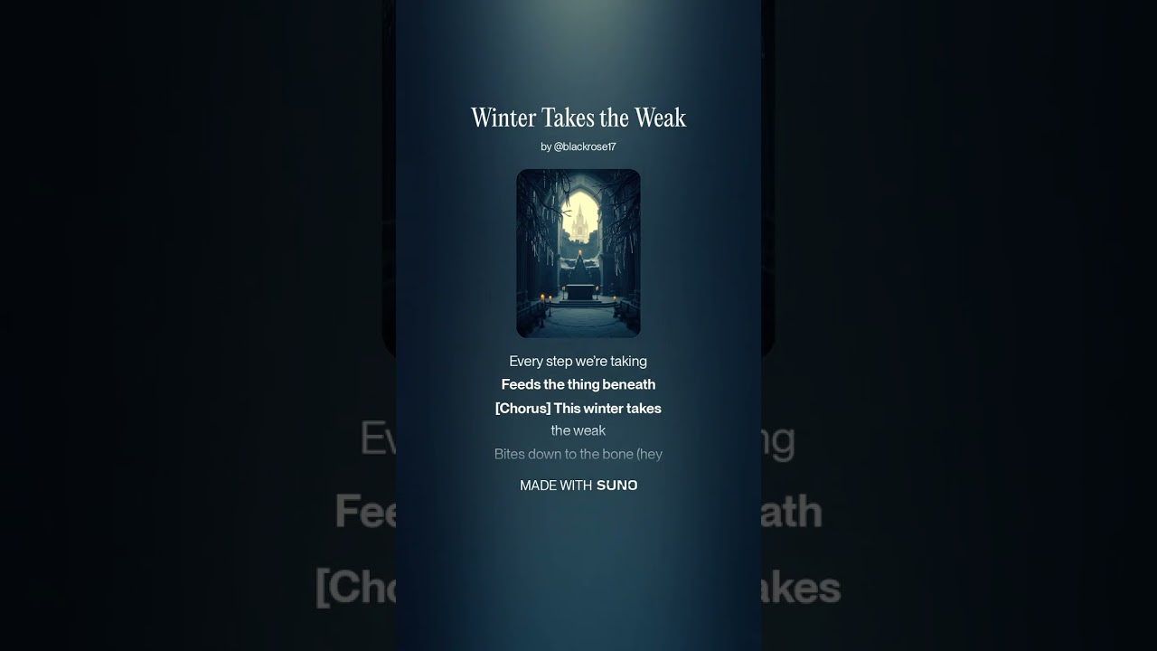 Winter Takes The Weak