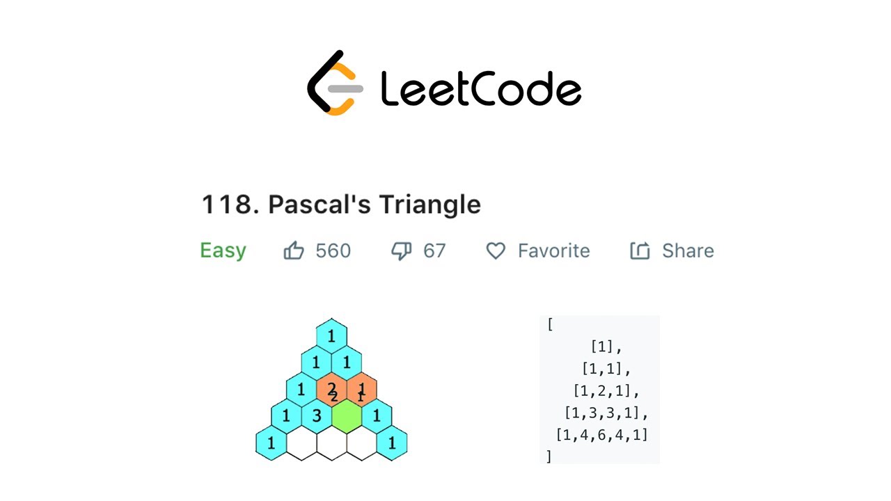 Объяснение решения треугольника LeetCode Pascal — Java