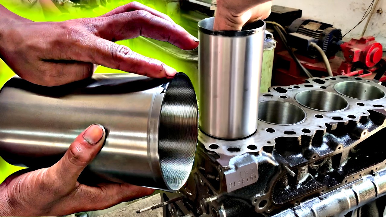 Engine Block Mechanic || Cylinder Boring, Porting and Honing || Part 1