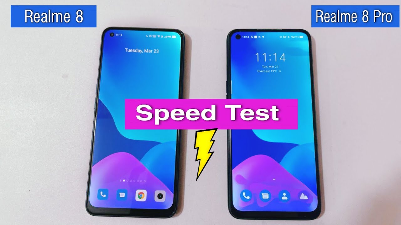 Realme 8 vs Realme 8 Pro Speed Test