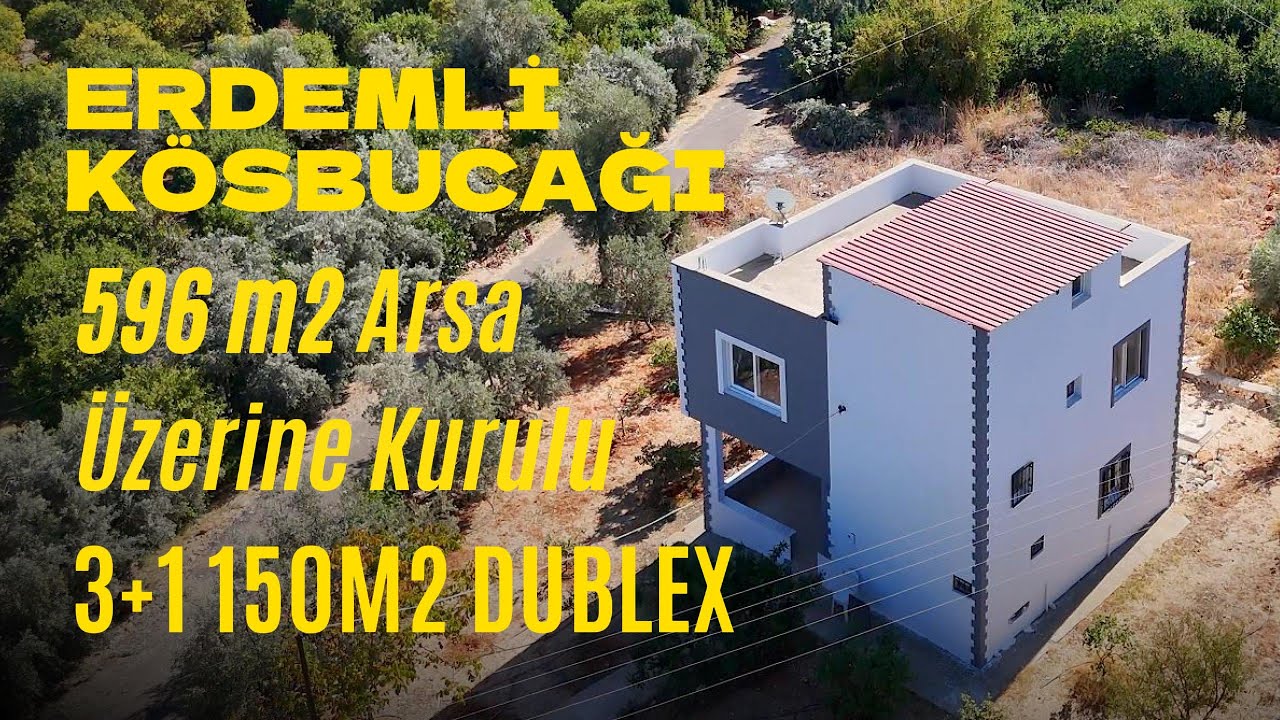 ERDEMLİ KÖSBUCAĞINDA MÜSTAKİL BAHÇELİ 3+1 DUBLEX!!! #mersin #erdemli #kösbucağı #satılık