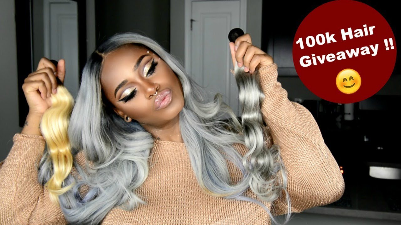 100k Hair Giveaway !!! 4 winners !! Blonde hair | Gray Hair | Frontals (closed)
