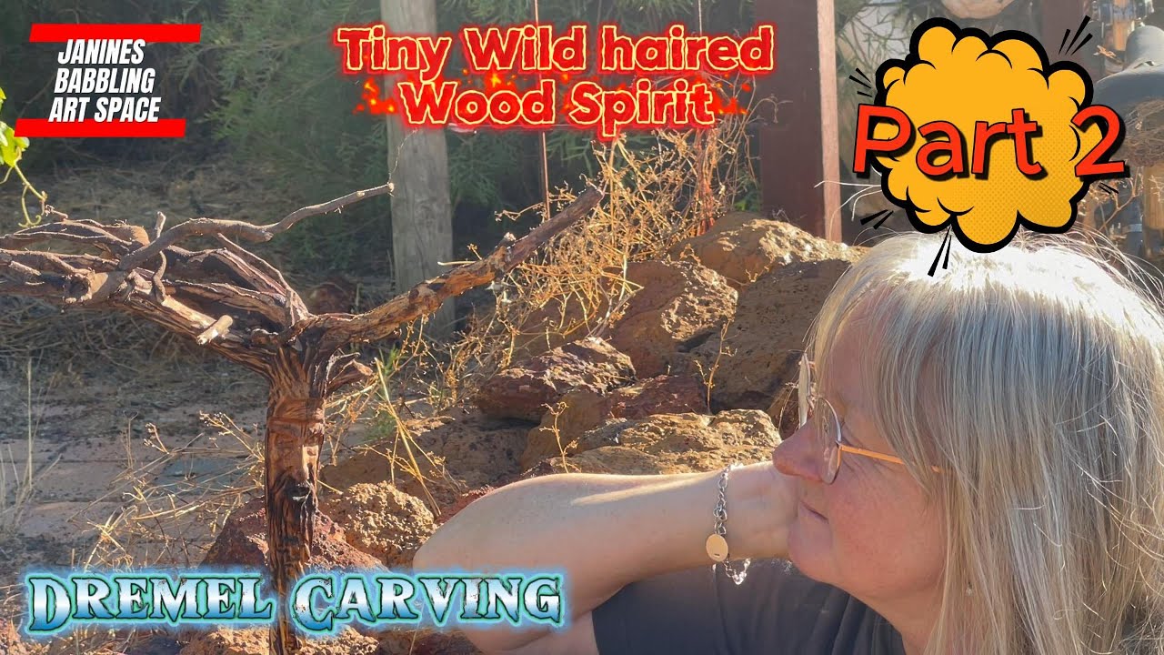 Tiny Wild Haired Wood Spirit Part Two