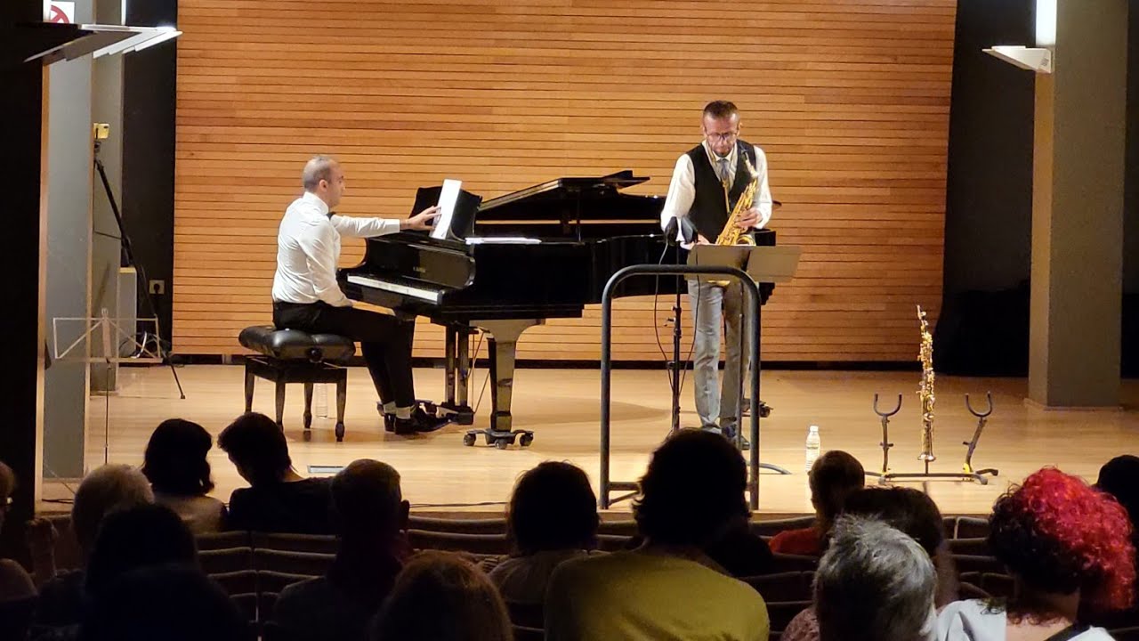 Adios Nonino - Astor Piazzolla. Saxophone and Piano. David Hernando Vitores & Sandro Bakhuashvili.