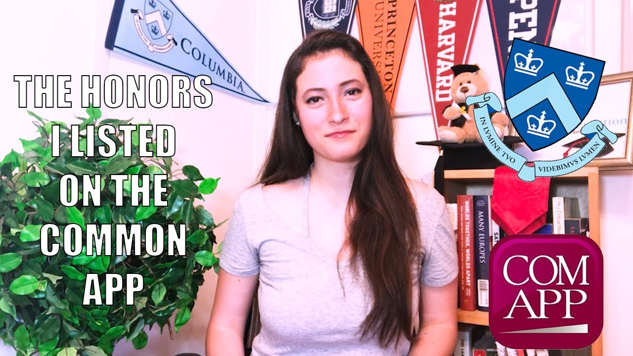 THE HONORS THAT GOT ME INTO THE IVY LEAGUE
