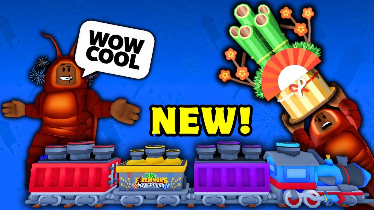 OMG!! New 571x Blastline Express And 274x Sakura Fire! (Fireworks Playground) Roblox.