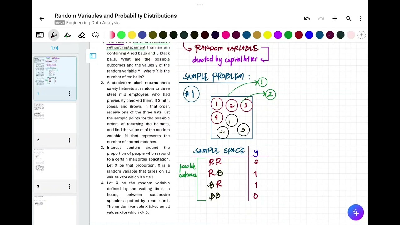 Engineering Data Analysis - Random Variable and Discrete Probability Distribution