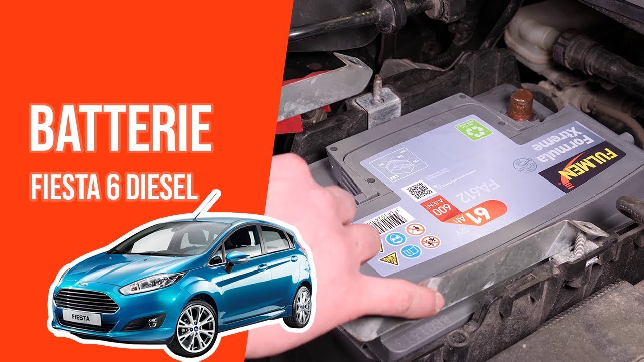 Changer la Batterie FIESTA 6 1.4 TDCI 🔋