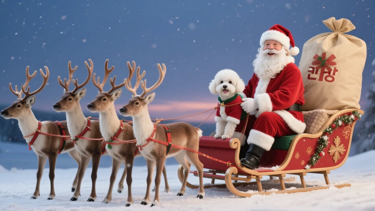 Małe Szczeniaczko Otrzymuje Specjalny Bilet od Świętego Mikołaja🎁, Mama Piesek Szczęśliwej Wigilii🎄✩