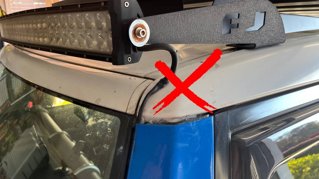 No More Leaks! Rewiring My FJ Cruiser’s LED Roof Rack Light Bar