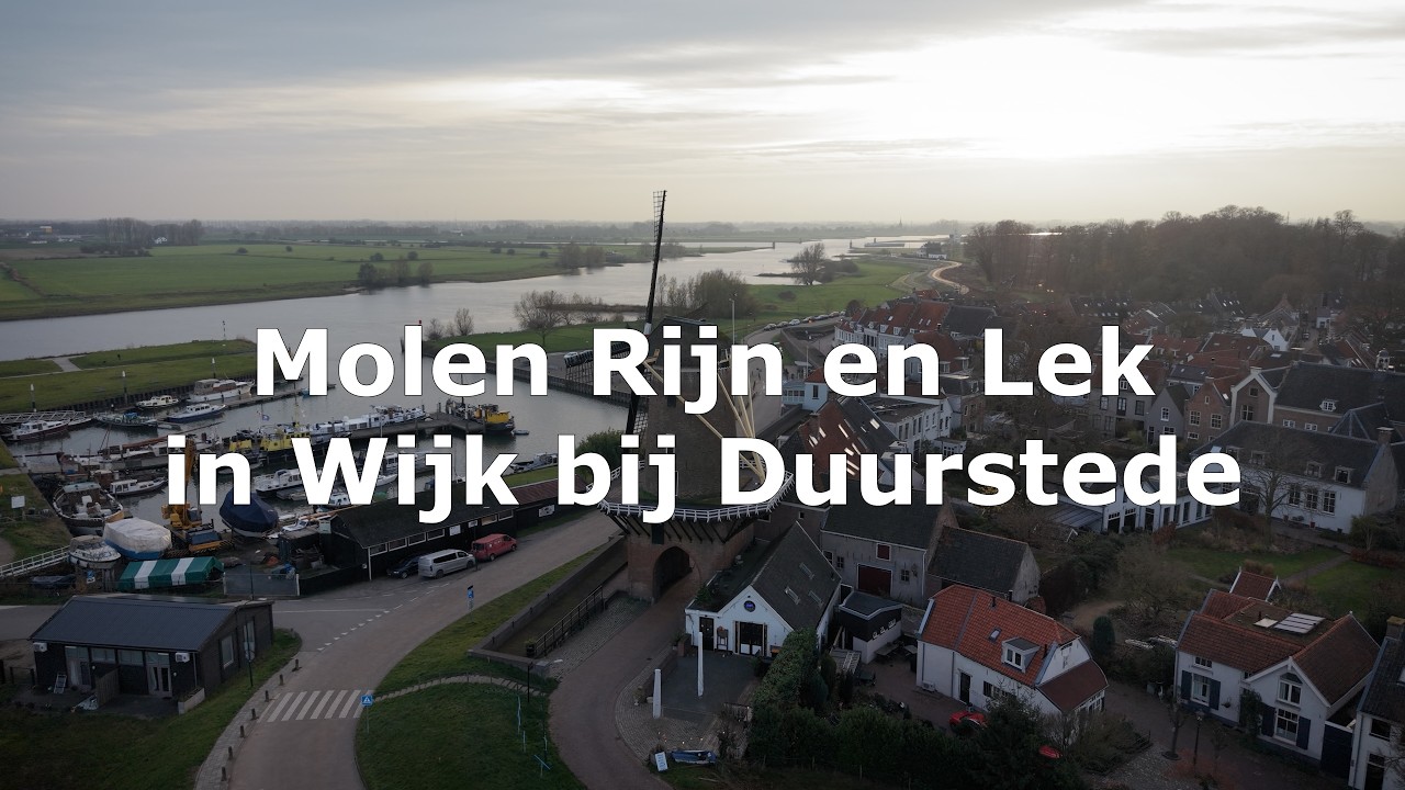 Molen Rijn en Lek | Wijk bij Duurstede | 4K Drone Footage