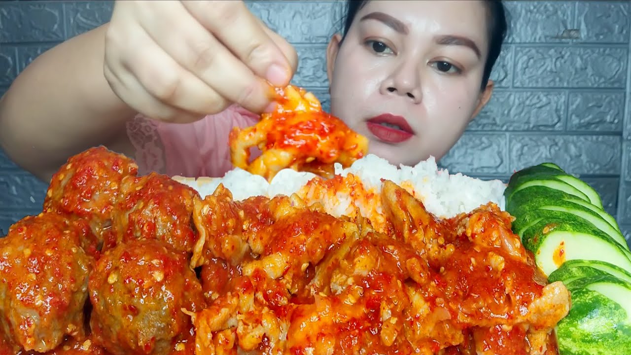 PEDAS NIKMAT, BAKSO URAT ,CEKER TANPA TULANG SAMBAL PEDAS MERCON MUKBANG