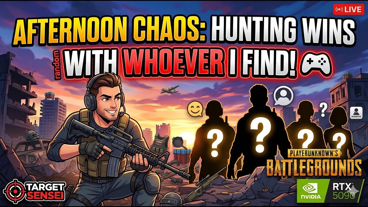 AFTERNOON CHAOS: Hunting Wins with Whoever I Find! ft. RTX 5090