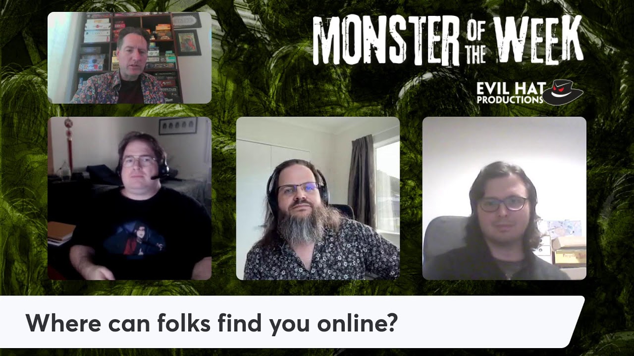 Dice Pool Designers Roundtable: Monster of the Week
