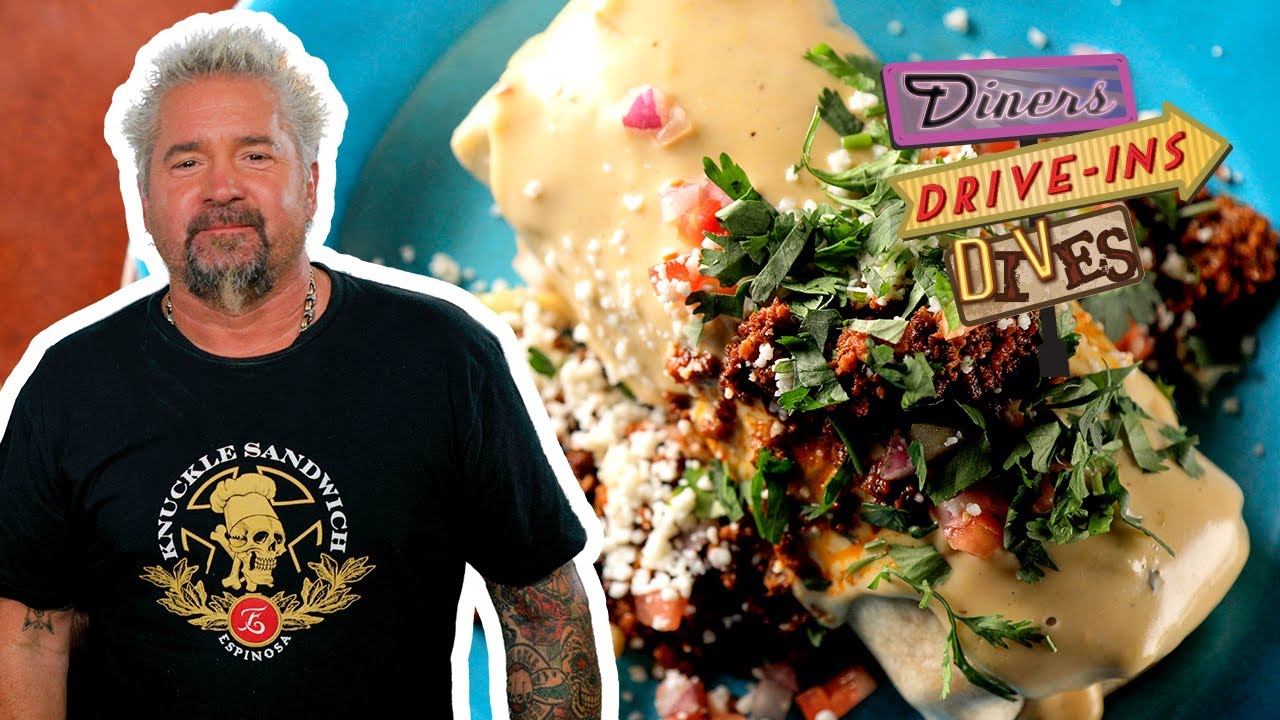 Guy Fieri Eats a Surf-and-Turf Burrito in Mobile, AL | Diners, Drive-Ins and Dives | Food Network