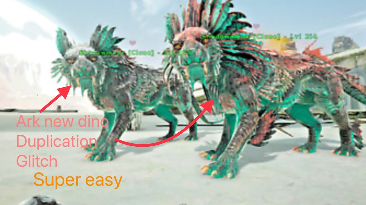 Ark survival evolved new Dino duplication glitch