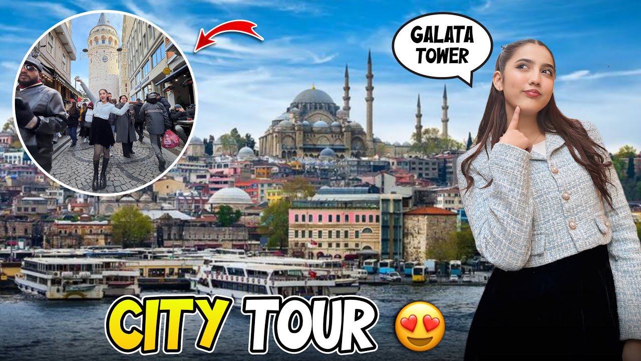 Galata tower in turkey | City tour krwaya | Zainab Faisal | Sistrology