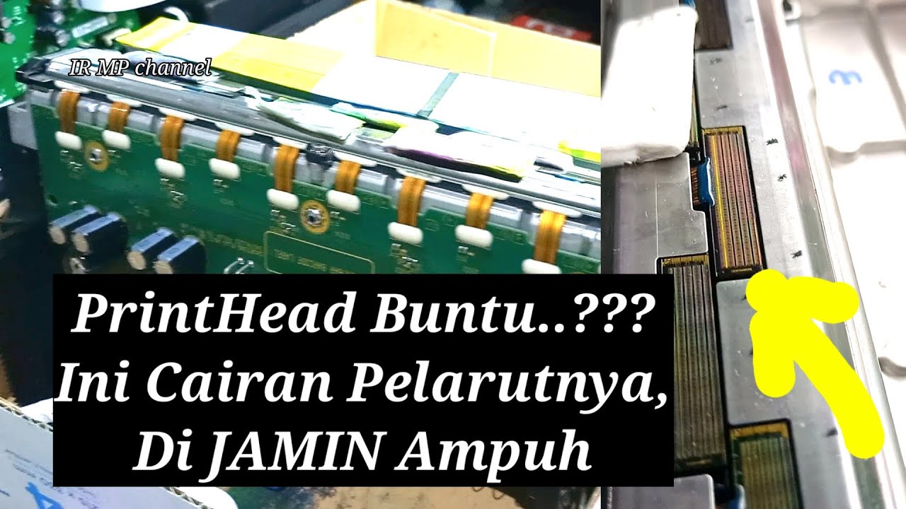 PrintHead HP Pagewide 477dw Tinta Kuning Mampet di Heater Head Nozzel